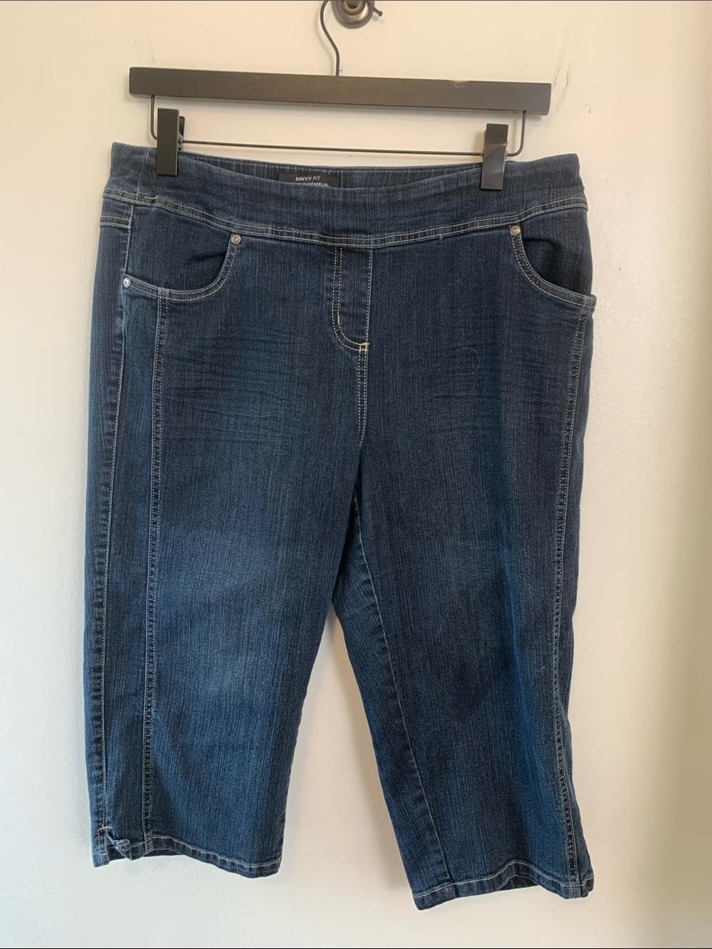 Penningtons Dark Wash Cropped Denim Capri Jeans